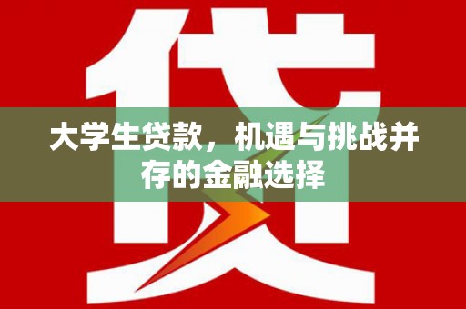 上城大学生贷款，机遇与挑战并存的金融选择
