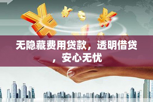 上城无隐藏费用贷款，透明借贷，安心无忧