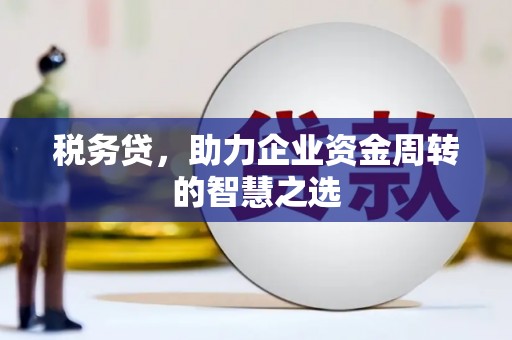 上城税务贷，助力企业资金周转的智慧之选