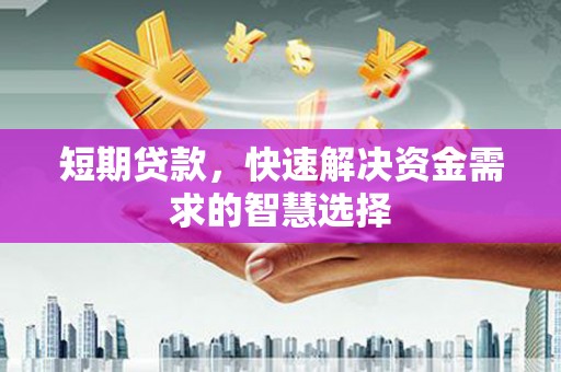 上城短期贷款，快速解决资金需求的智慧选择