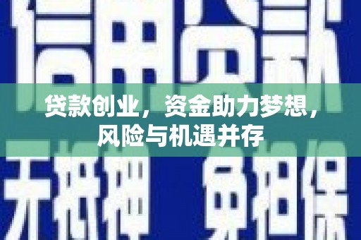 上城贷款创业，资金助力梦想，风险与机遇并存