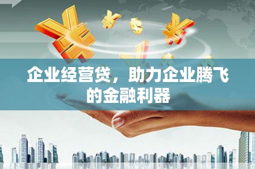 上城企业经营贷，助力企业腾飞的金融利器