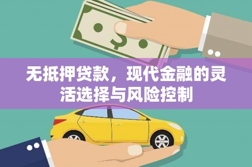 上城无抵押贷款，现代金融的灵活选择与风险控制