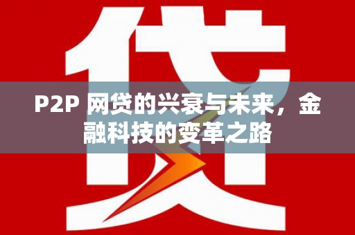 上城P2P 网贷的兴衰与未来，金融科技的变革之路