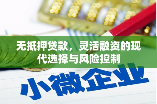 上城无抵押贷款，灵活融资的现代选择与风险控制
