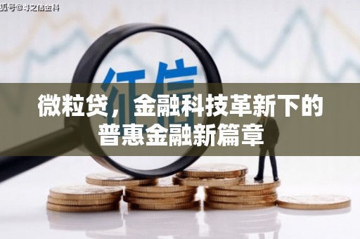 上城微粒贷，金融科技革新下的普惠金融新篇章
