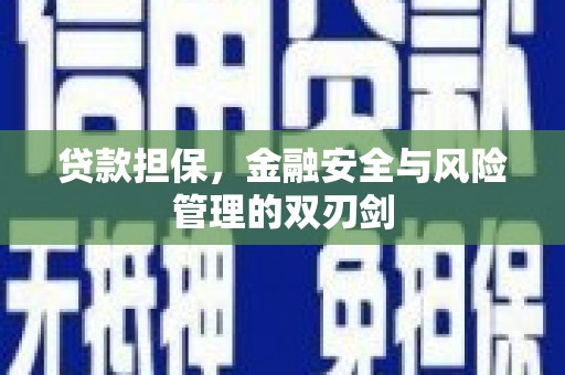 上城贷款担保，金融安全与风险管理的双刃剑