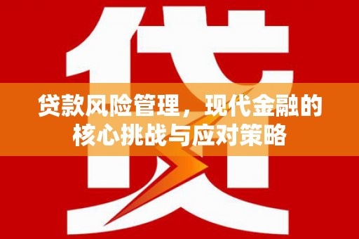 上城贷款风险管理，现代金融的核心挑战与应对策略