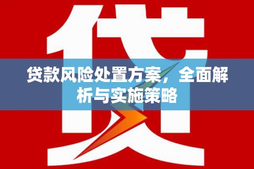 上城贷款风险处置方案，全面解析与实施策略